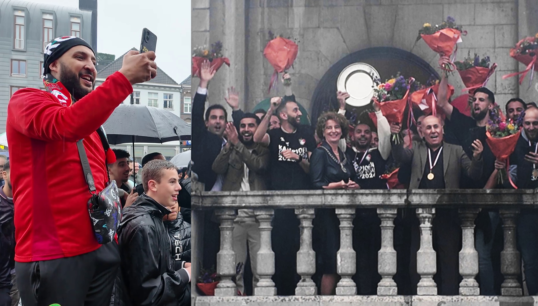 Tigers gehuldigd op stadhuis in Roermond